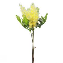 Plante artificielle argent acacia mimosa floraison jaune 53cm 3pcs