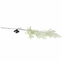Article Branche déco vert mimosa effet givré 63cm