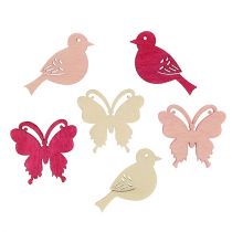 Article Mini décoration printanière 2cm rose assorti 144 pcs