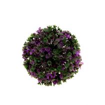 Article Mini boule décorative violette avec fleurs artificielles Ø10cm 1 pièce