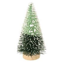 Article Mini sapin de Noël artificiel avec neige Ø5cm H10cm 6 pcs