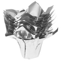 Article Mini jardinière argent emballage cadeau Ø4,5cm H7cm 8 pcs