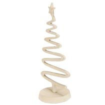 Article Mini sapin de Noël en métal, argile beige optique, H30cm