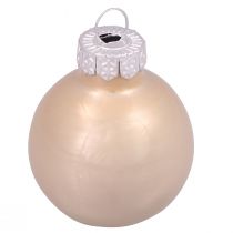 Article Mini boules de Noël boules d&#39;arbre en verre cachemire Ø3cm 22 pcs