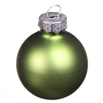 Article Mini boules de Noël en verre mélange vert clair Ø3cm 22 pcs
