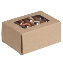 Article Mini boules de Noël verre mix doré marron Ø3,5cm 22 pcs