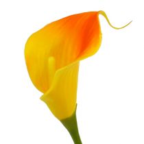 Article Mini calla artificielle jaune 28cm 12 pcs
