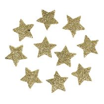 Article Mini étoile pailletée dorée 2,5 cm 96 pcs