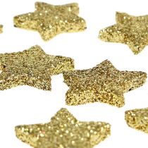 Article Mini étoile pailletée dorée 2,5 cm 96 pcs