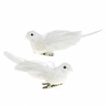 Mini pigeon sur le clip 9cm 2pcs