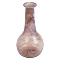 Article Mini vase en verre vase à fleurs violet Ø7,5cm H15cm