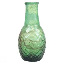 Article Mini vase vase en verre vert vase à fleurs diamants Ø6cm H11.5cm