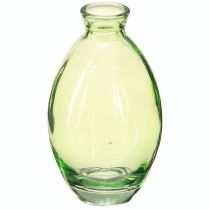 Article Mini vases déco en verre bombés teintés vert H12cm 6pcs