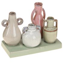 Article Ensemble de mini vases en céramique pour la décoration intérieure, 14 cm