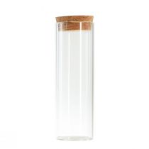 Article Mini vases tube à essai en verre couvercle liège Ø4cm H12cm 6pcs