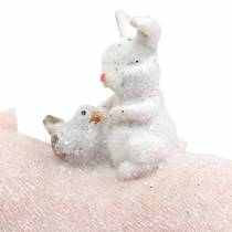 Article Ensemble de figurines décoratives piggy avec des amis animaux 9.3cm × 7.5 / 8.5cm 2pcs