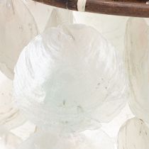 Article Carillon éolien mobile en coquillage Capiz, rond, 70 cm de long, pour balcon ou jardin