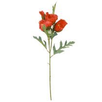 Article Décoration de coquelicot Coquelicot artificiel rouge 45 cm Bouquet avec 3 pièces