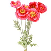 Article Coquelicots Fleurs Artificielles Roses Artificielles Ø6–7cm L78cm 3pcs