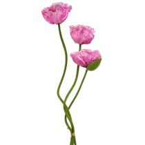 Article Coquelicots rose 59cm - 75cm 3 pcs