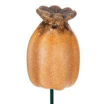 Article Capsule de pavot décorative à piquer - élément décoratif pour le jardin et les projets de bricolage - 41 cm, lot de 4