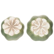 Article Piquet décoratif en forme de capsule de pavot pour une touche d'élégance automnale au jardin ou un balcon, 41 cm, lot de 4