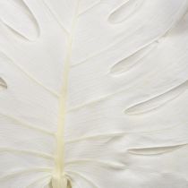 Article Feuilles de Monstera blanchies décoratives pour fenêtre H40cm 5 pcs