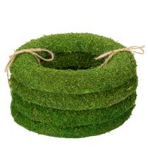Article Couronne de mousse, base polyvalente pour des créations florales et décoratives, 20 cm, lot de 4.