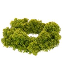 Article Couronne de mousse artificielle, décorative pour table ou porte, 28 cm