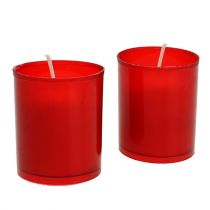 Article Bougie de recharge pour lampe funéraire recharge insert lampes funéraires rouge 20 pièces