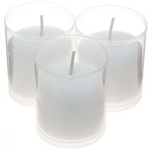 Article Recharge bougie pour photophore funéraire blanc H5,8 cm 20 pièces