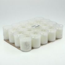 Recharge bougie funéraire blanche H5.8cm 20 pièces