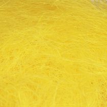 Herbe de sisal en fibres naturelles pour l&#39;artisanat Herbe de sisal jaune 300g