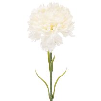 Article Œillets artificiels avec tige pour bouquets et couronnes, 56 cm, lot de 8