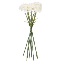 Article Œillets artificiels avec tige pour bouquets et couronnes, 56 cm, lot de 8