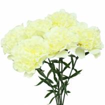 Article Carnation artificiel blanc 6pcs
