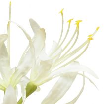 Article Nerine Guernsey Lily Fleur Artificielle Blanc Jaune Ø15cm L65cm