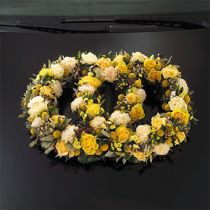 Article Arrangement voiture en mousse florale double anneau 55×39cm H6cm 1 pièce
