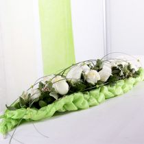 Article Décoration de table en brique mousse florale vert 22cm x 7cm x 5cm 10pcs