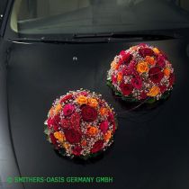 Article Arrangement de capot de voiture en mousse florale Ø20cm 2 pièces