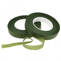 Article OASIS® Flower Tape, ruban floral autocollant, vert mousse L13mm L27,5cm 2 pièces