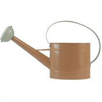 Arrosoir décoratif marron clair cache-pot métal 52,5×15×30cm