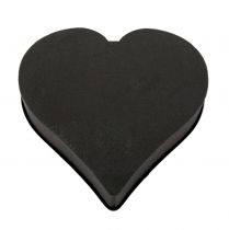Coeur en mousse plug-in noir 33cm 2pcs décoration de mariage
