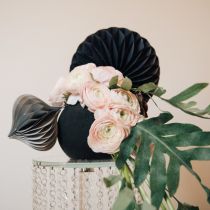 Article Boule en mousse florale enfichable matière noir Ø20cm