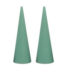 Article Cône de mousse florale mousse florale humide H40cm 2 pcs