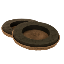 Article Anneau en mousse florale avec base OASIS® Renewal® Mousse Florale Biolit® 38 cm, lot de 2