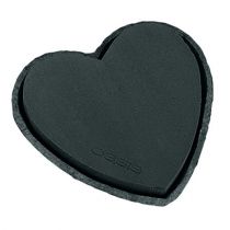 Article Coeur en mousse florale noir 33 cm 2 pièces décoration de mariage