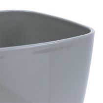 Article Pot à orchidées brillant Ø12,5cm gris, 1 pièce