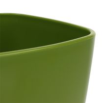 Article Pot à orchidées brillant Ø12,5cm vert olive 1 pièce