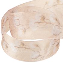 Article Ruban organza coton fleurs ruban décoratif rose 40mm 15m